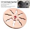 1/4 7 Inch Empty Reel, Tape Empty Reel Opening Machine Part for Reel to Reel Tape Recorder, Aluminum Alloy 8 Holes Great Tape Sound Quality (Gold) view 2