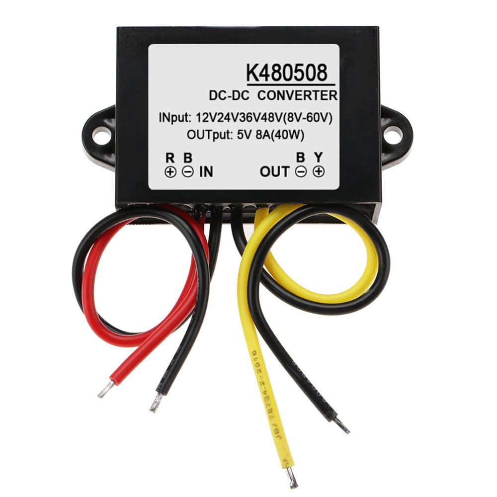 DC Converter, 12V/24V/36V/48V Converter, to 5V 8A Step Down Power Supply Module