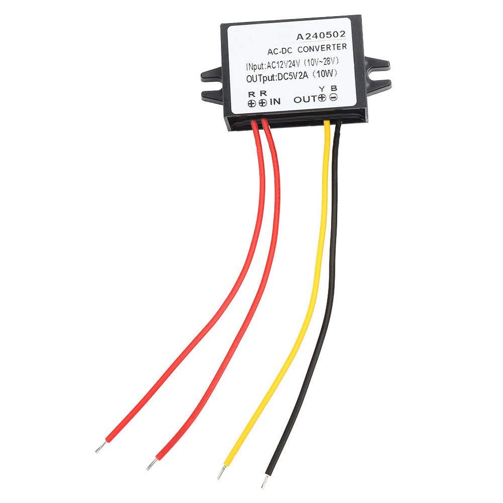 Ac 12V 24V to Dc 5V, 24V Dc 5V Converter, Dc 5V Power Supply Ac to 5V Dc 24Vac to 5Vdc Converter Ac Dc Power Supply Module (2A)