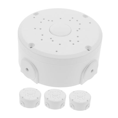 NAMOARLY 4pcs Outdoor Junction Box for Security Cameras Diameter Design with Multi Ventilation Plastic Enclosure for Cable Storage