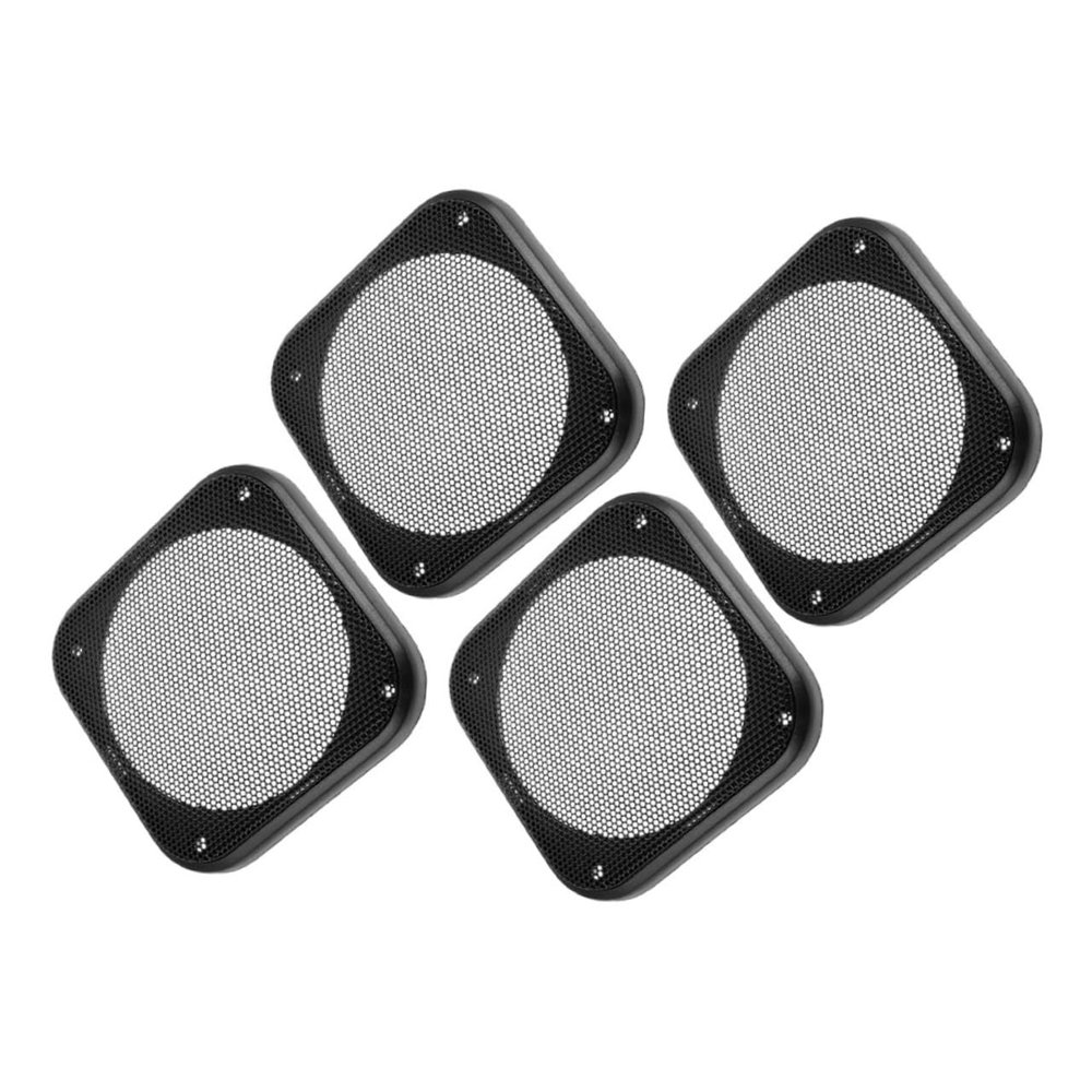 FUNOMOCYA 4pcs Square Speaker Grill Mesh Car Audio Grill Cover Decorative Metal Mesh Protector for Car Home Audio