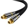 DOITOOL Digital Optical Audio Cable 20M High Fidelity Male to Male Connector Sturdy Braided Design SPDIF Output for Home Theater and Gaming Systems view 1