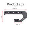 Camera cage Grip, Lightweight Cold Shoe top Handle, Handheld Video Unit, Triple Cold Shoe, Compatible with Action Camera 13 10 Canon, Nikon, Sony DSLR Camera, iPhone 16 15, 14, 13 12, etc (Tishou) view 2