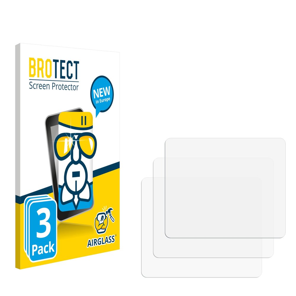 brotect Glass Screen Protector Film compatible with Pax D210 (3 Pack) - Glass-Foil 9H Protection [Scratch Resistant, High Clarity]