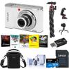 Minolta MNB5Z 56MP 5K Ultra HD 2.8" LCD Screen Digital Camera, White, Bundle with Shoulder Bag, 64GB Memory Card, Tripod, Cleaning Kit, PC Software Kit view 1