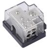 Xscorpion Power Ground Distribution Block 1/0 or 2 in & One 4 & Four 8 Gauge Out (Platinum) view 1