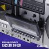 aiwa Retro Boombox CD Player with Cassette Recording, Bluetooth 5.0, FM/AM Radio, USB/SD/AUX Inputs, VU Meters, LCD Display, Dual 40W Speakers - Silver view 4