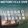 3.0 Inch Motorcycle Dash Cam, 1080P+720P Dual Dashcam, Wired Control, G-Sensor, Loop Recording, Parking Monitoring, Max 128GB view 2