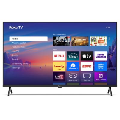 Roku Smart TV 40-Inch Select Series, 1080p Full HD TV RokuTV with Voice Remote Flat Screen LED Television with Wi-Fi for Streaming Live Local News, Sports, Family Entertainment