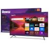 Roku Smart TV 55-Inch Plus Series, Mini-LED TV RokuTV with Enhanced Voice Remote Flat Screen 4K QLED Television with Dolby Vision & Wi-Fi for Streaming Live Local News, Sports view 1