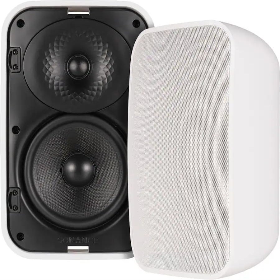 Sonance Mariner MX52 Outdoor 5-1/4" 2-Way Surface Mount Speakers (Pair) - Paintable White