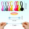 10Pcs Magnetic Cable Ties, Silicone Magnetic Cable Clips, Reusable Magnetic Cable Ties for Cord Organizers view 2