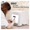 Lbxlhr Portable Mini Photo Studio Photography Light Box Softbox, with 360 Electric Turntable,3000-5500k Color Temperature Adjustable, for Jewelry Photography Video(TB200) view 3