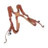 Yosoo Health Gear Double Camera Strap Dual Shoulder Leather Harness, Dual Shoulder Full Grain Leather Harness Comfortable Camera Strap Accessories for 2 Cameras Brown, Adjustable Camera Strap view 4