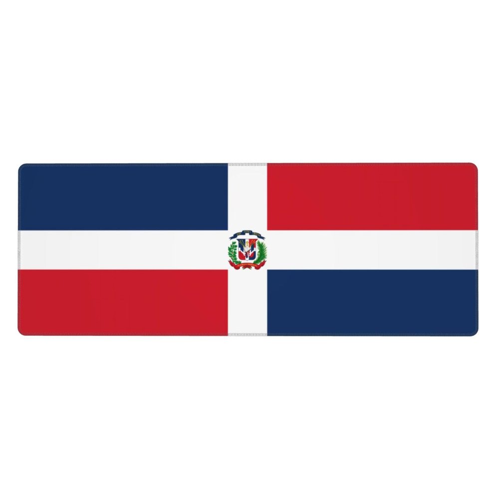 Dominican Republic Extra-Large Keyboard and Mouse pad (12x31.5 inches), Suitable for Computers, Game Consoles, etc., Suitable for Both Office and Study, improving Efficiency and Comfort!