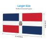 Dominican Republic Extra-Large Keyboard and Mouse pad (12x31.5 inches), Suitable for Computers, Game Consoles, etc., Suitable for Both Office and Study, improving Efficiency and Comfort! view 3