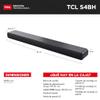 TCL S4BH S Class 2.0 Channel Sound Bar with Dolby Atmos, DTS Virtual:X, and Bluetooth Music Streaming, 100 watts, HDMI eARC & Digital Optical Audio, Ai Sonic Auto Room Calibration view 2