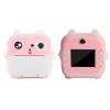 1080P Instant Print Camera 48MP Selfie Digital Camera Thermal Printing Travel Photography (Pink) view 4