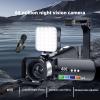 4K HD Digital Camera, 28X Zoom Video Recorder Auto Focus with 3 Inch Rotation Screen, Portable Selfie Vlog Camera Camcorder with LED Light for Travel view 3