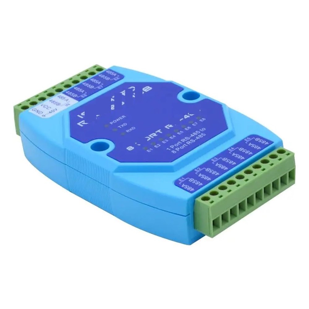 LDHJBNAC Analog Acquisition Module 8 Port 485 Hub 8 Way RS485 Distributor 485 Shared Device Industrial Level Photoelectric Isolation Repeater
