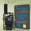 EOEV Walkie Talkie with SIM Card Long Range 4G 1000 Miles Distance Network Two Way Radio (2pcs Bronze) view 3