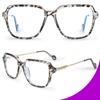 VISOONE 2 Pack Oversized Blue Light Blocking Glasses with Chic Square TR90 Frame and Metal Temple for Women Men REMY view 3