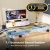 ULTIMEA 7.1ch Sound Bar with Subwoofer, Virtual Surround Sound System for TV, Sound Bar for Smart TV with 4 Surround Speakers, Peak Power 330W, TV Soundbar with App Control, Opt/AUX/BT, Aura A40 view 2