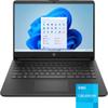 HP 14 Premium HD Portable Laptop Computer Students Business, Quad-Core Intel Celeron Processor, 8GB RAM, 256GB Storage(128GB eMMC+64GB Ghost Manta SD Card), 1 Year Office 365, HDMI, Win 11 view 3