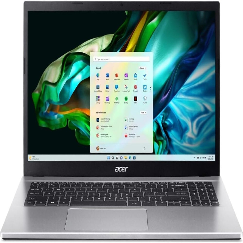 acer 2024 Laptop | Aspire 3 | 15.6" 1920 x 1080 IPS | AMD-8 Core Ryzen 7 5700U | AMD Radeon Graphics | 16GB DDR4 | 2TB SSD | Windows 11 Pro | Wi-Fi 6 - Bluetooth 5.1-720p HD Camera - Pure Silver