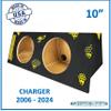 2006-2024 Charger Dual Sealed Sub Box Subwoofer Enclosure Speaker Box SUb Box Subwoofer Stereo Car Audio Home Audio Ground Shaker Bee Hornet Custom Design (10") view 2