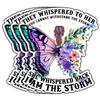 (3Pcs) They Whispered to Her You Cannot Withstand The Storm Inspirational Quote Sticker for Laptop Motivational Vinyl Waterproof Stickers for Notebook Phone Tumbler Size 2.8x3 Inches view 1