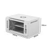 6U550*400 * 300mmChengyang, Cold Rolled Steel, Black Network Cabinet view 2