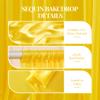 10x10ft Yellow Gold Glitter Backdrop Curtain for Parties, Wrinkle Free Satin Photo Backdrop Drapes 2 Panels 5x10FT Shimmer Back Drop Cloth for Wedding Birthday Stage Photography Background view 2
