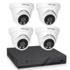VIKYLIN 4K Poe Security Camera System, 4K 8CH PoE NVR, 4pcs x 8-Megapixel Turret Poe Cameras, Smart Human Vehicle Detection, 98ft EXIR 2.0 Night Vision, Built-in Mic, No HDD view 1