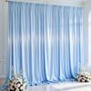 10x10 ft Blue Glitter Backdrop Curtain for Parties, Wrinkle Free Glitter Photo Backdrop Drapes 2 Panels 5x10FT Shimmer Back Drop Cloth for Baby Sower Wedding Birthday Photography Background Decor view 1