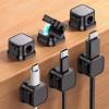 6 Pack Magnetic Cable Clip, Wires Phone USB Charger Cable Holders Keepers Organizer, Desk Cable Management Clips, for Desktop, Nightstand Desk, Car, Phone, Office Accessory, Home Decor view 1