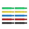 10pcs 4mm Shrouded Banana Solder in line Assembly Test Leads Electrical connectors J.10041(5 Red 5 Black) view 1