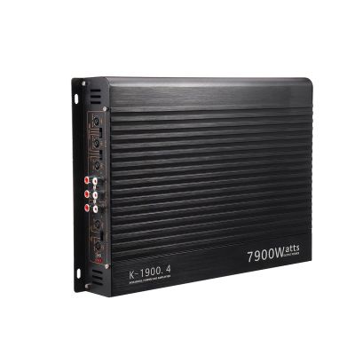 12V 4-Channel 7900W Car Amplifier with Passive Subwoofer Support, Aluminum Alloy Design for Powerful Stereo Sound