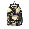 BGSHJVF Skull Skeleton Print Stylish Travel Backpack,Large Capacity Laptop Bag,Suitable For Work,Travel And Gym view 1