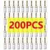 10/40/200PCS Pure Copper Gold Plated 4mm Banana Connector for Audio Video Speaker Cable Terminal Connectors Adapter(200PCS (100pairs)) view 2