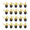 20/80/200pcs 4mm Gold Plated Amplifier Speaker Binding Post Banana Speaker Terminal Binding Post for Connector(20 Black) view 2