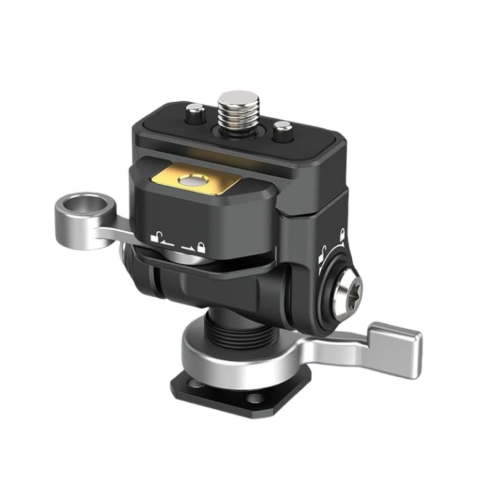 Quick Release Monitor Mount Nitze Field Monitor Mount with 1/4 Screw and Retractable locating pins Adjustable NATO Clamp