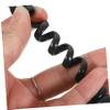 Gadpiparty 2pcs Coiled Telephone Cords Flexible and Durable Landline Phone Cords Stable Signal Transmission for Home Office Use Prevents Clutter and Tangles view 3