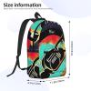 MUFLVDX Music Print Stylish Travel Backpack,Laptop Bag With Multiple Compartments,Business Backpack view 4