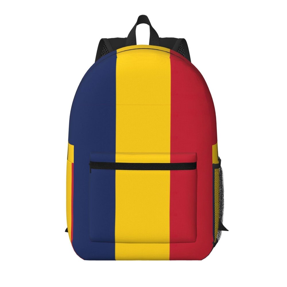 BGSHJVF Flag Of Chad Print Stylish Travel Backpack,Large Capacity Laptop Bag,Suitable For Work,Travel And Gym