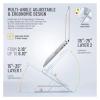 ADPVRLUQ Aluminum 9-Layer Dual Adjustable Height Vertical Folding Raised Layer Laptop Stand(Silvery) view 3