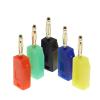 100PCS 2MM Male Retractable Tube Stackable Banana Wire Solder Connector(Black) view 1