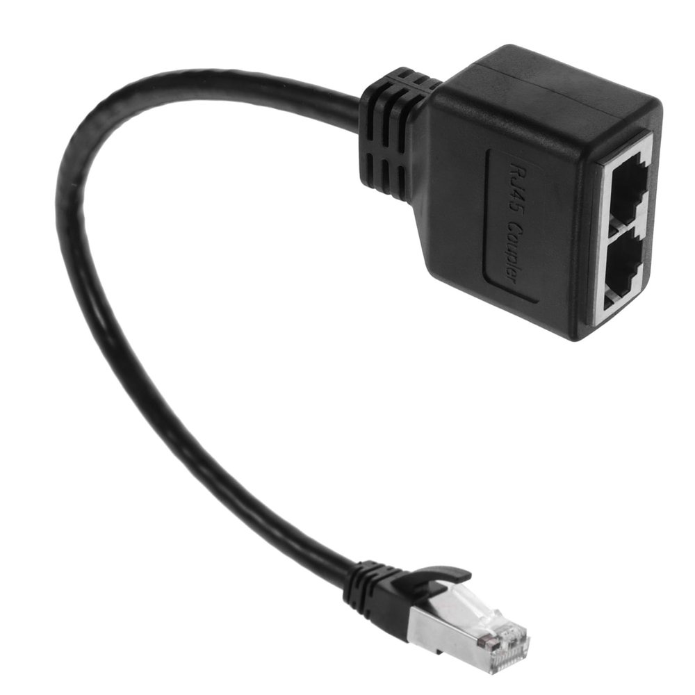Gadpiparty Ethernet Splitter to Adapter Cable Male to Dual Female Modular for Fast Connectivity for Home Office and Classroom Networking