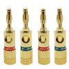 8Pcs 4mm Gold-Plated Speaker Cable Socket Speaker Line Amplifier Connector Speaker Terminal Banana Head Audio(8 Blue) view 1