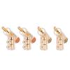 4Pcs 24K Gold Plated Lockable Speaker Cable Banana Connector Banana(4Pcs Mixed) view 1